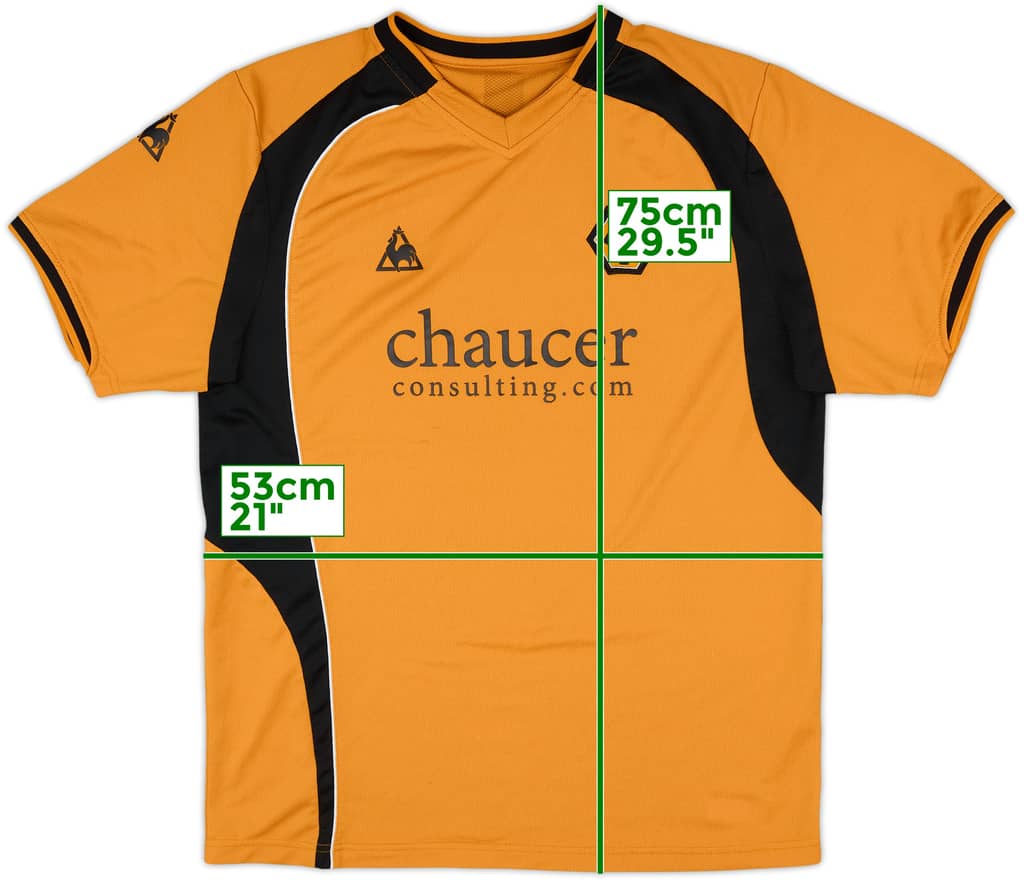 2008-09 Wolves Home Shirt - 8/10 - (M)