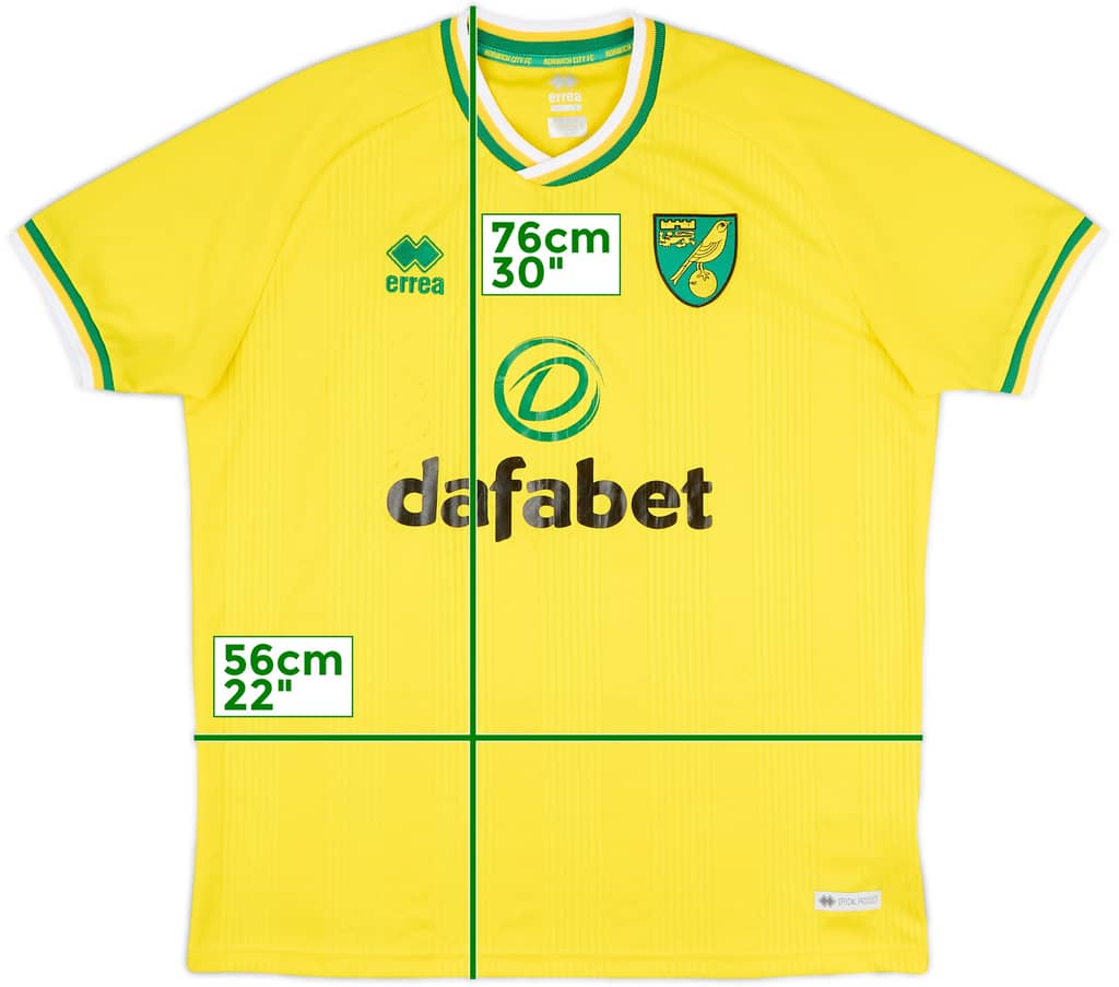 2020-21 Norwich City Home Shirt - 6/10 - (L)