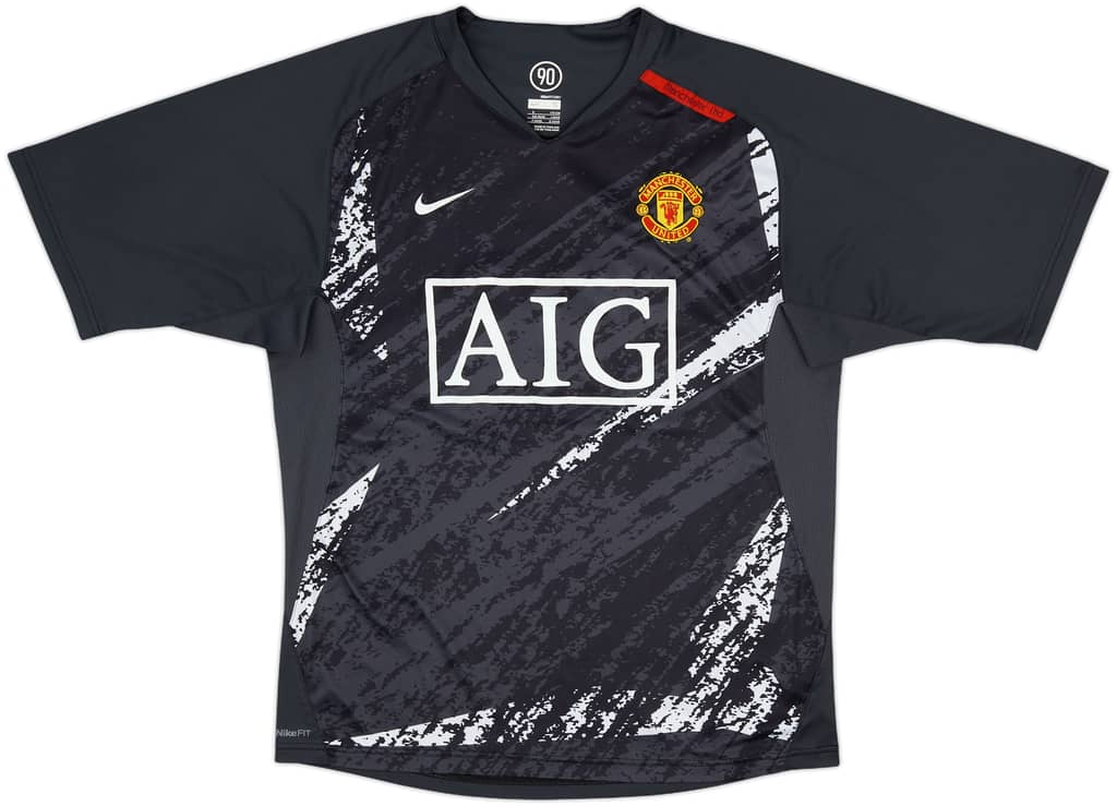 2007-08 Manchester United Nike Training Shirt - 8/10 - (S)