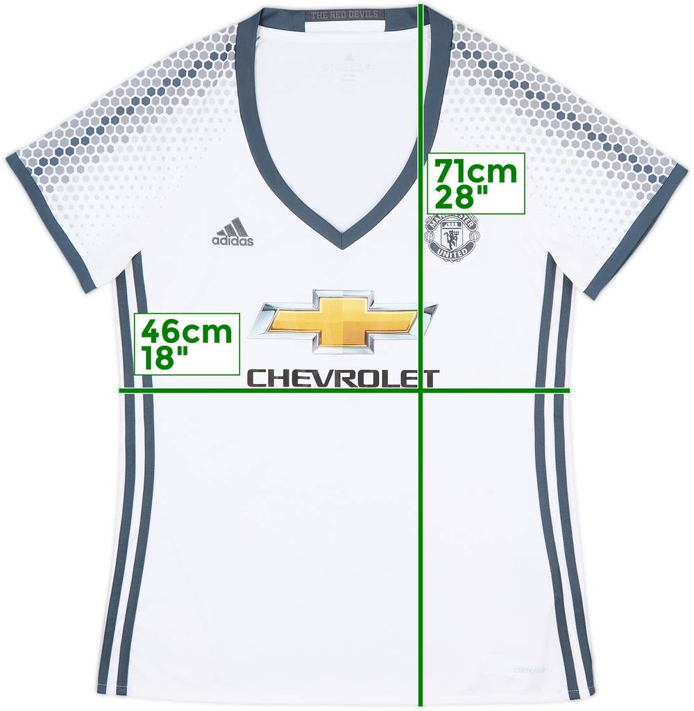 2016-17 Manchester United Third Shirt - 9/10 - (Women's L)