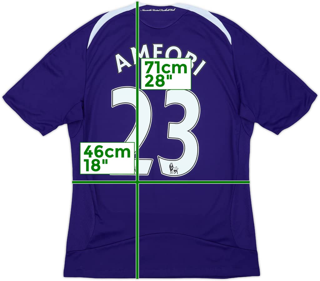 2008-09 Newcastle Away Shirt Ameobi #23 - 7/10 - (S)