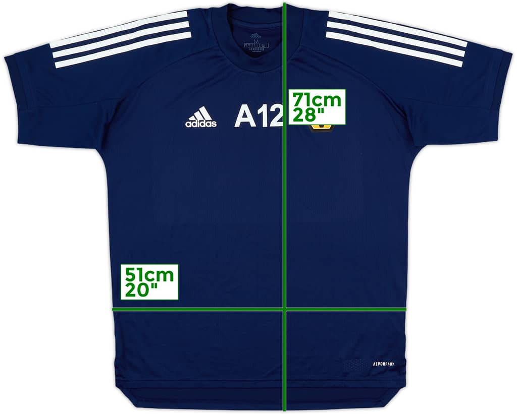 2020-21 Wolves Player Issue adidas Training Shirt A12 - 9/10 - (M)