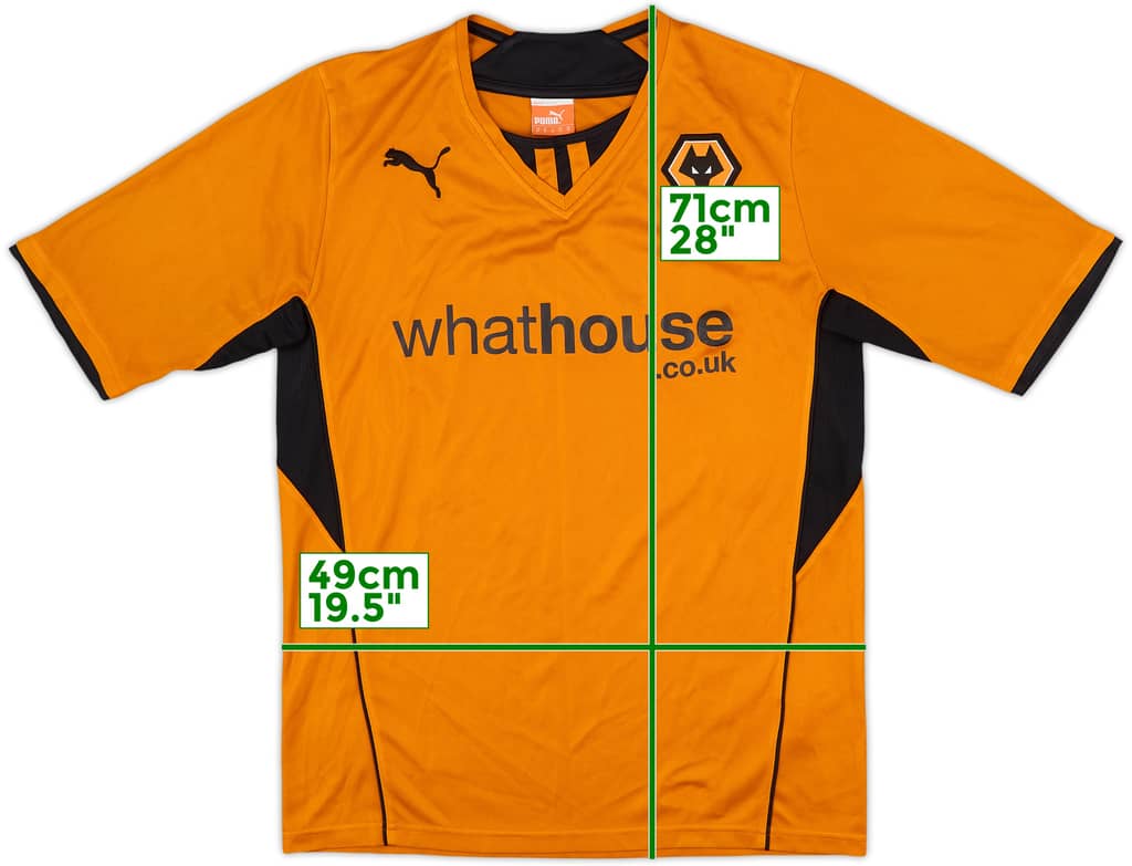 2013-14 Wolves Home Shirt - 7/10 - (M)
