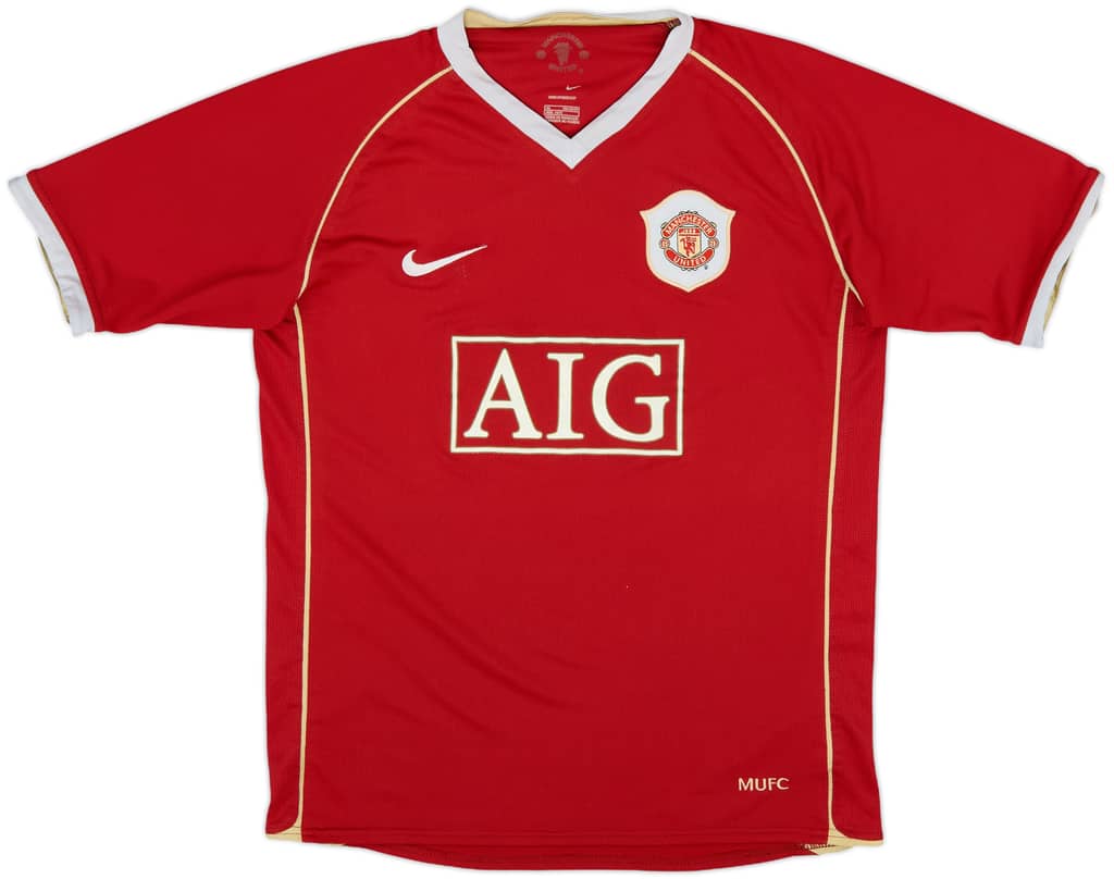 2007-09 Manchester United Home Shirt - 7/10 - (XL.Boys)