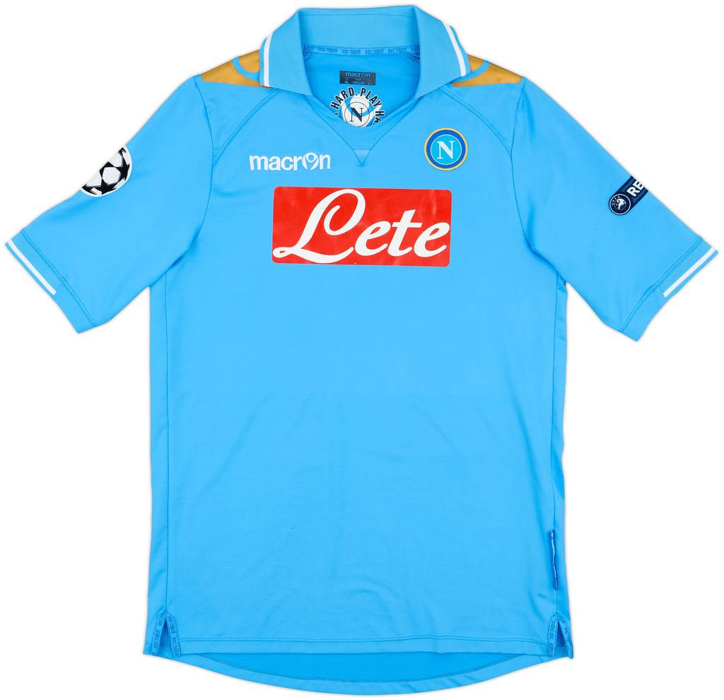2011-12 Napoli CL Home Shirt - 8/10 - (L)