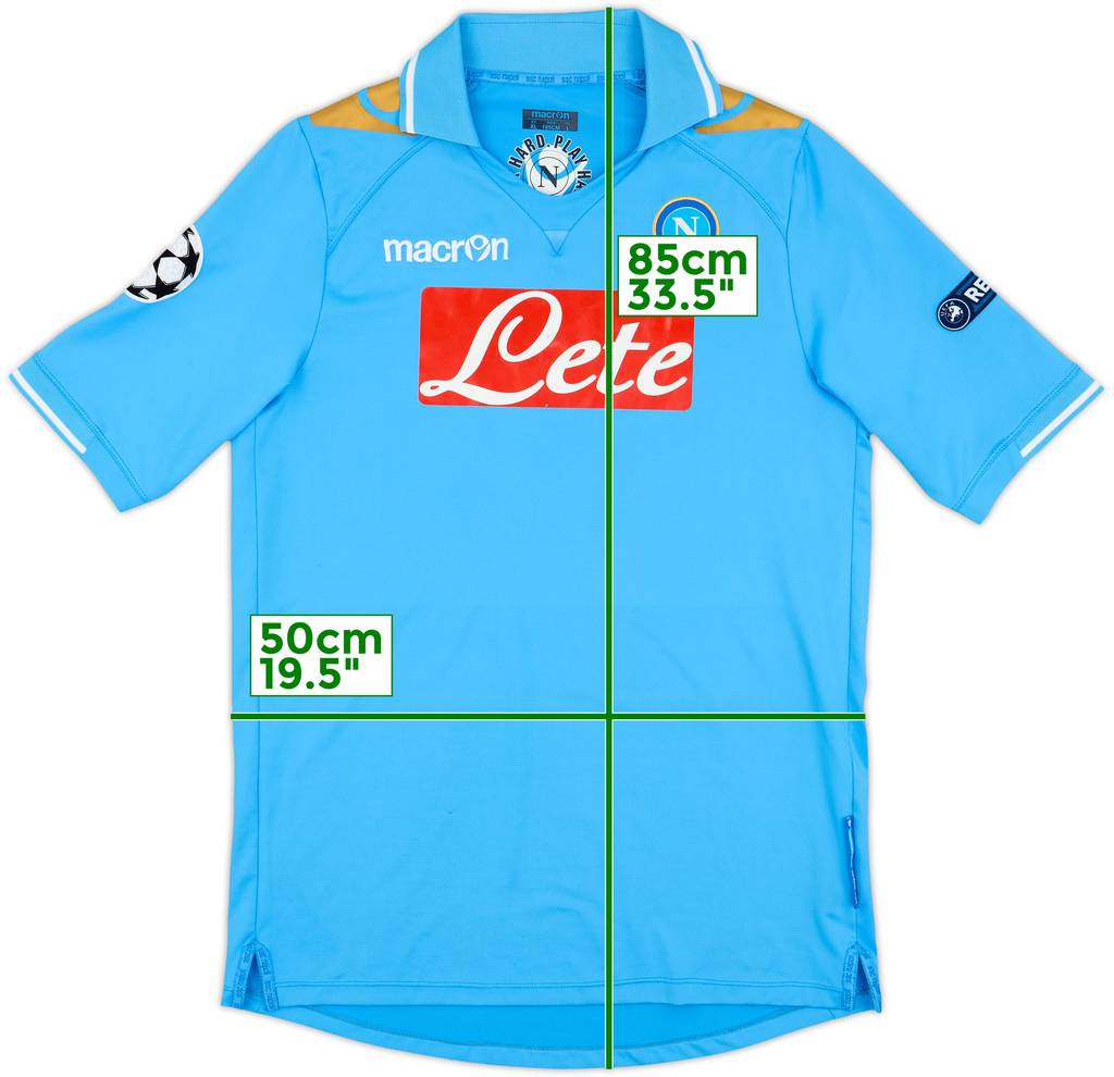 2011-12 Napoli CL Home Shirt - 8/10 - (L)