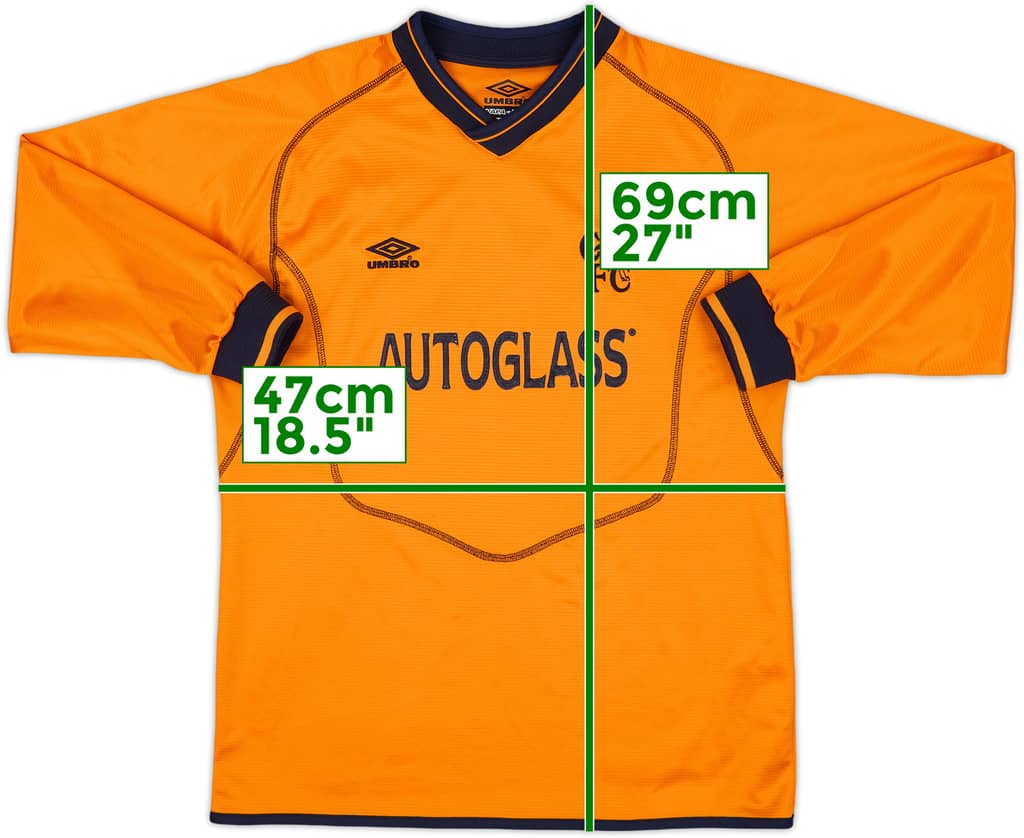 2000-01 Chelsea GK Shirt - 9/10 - (L.Boys)