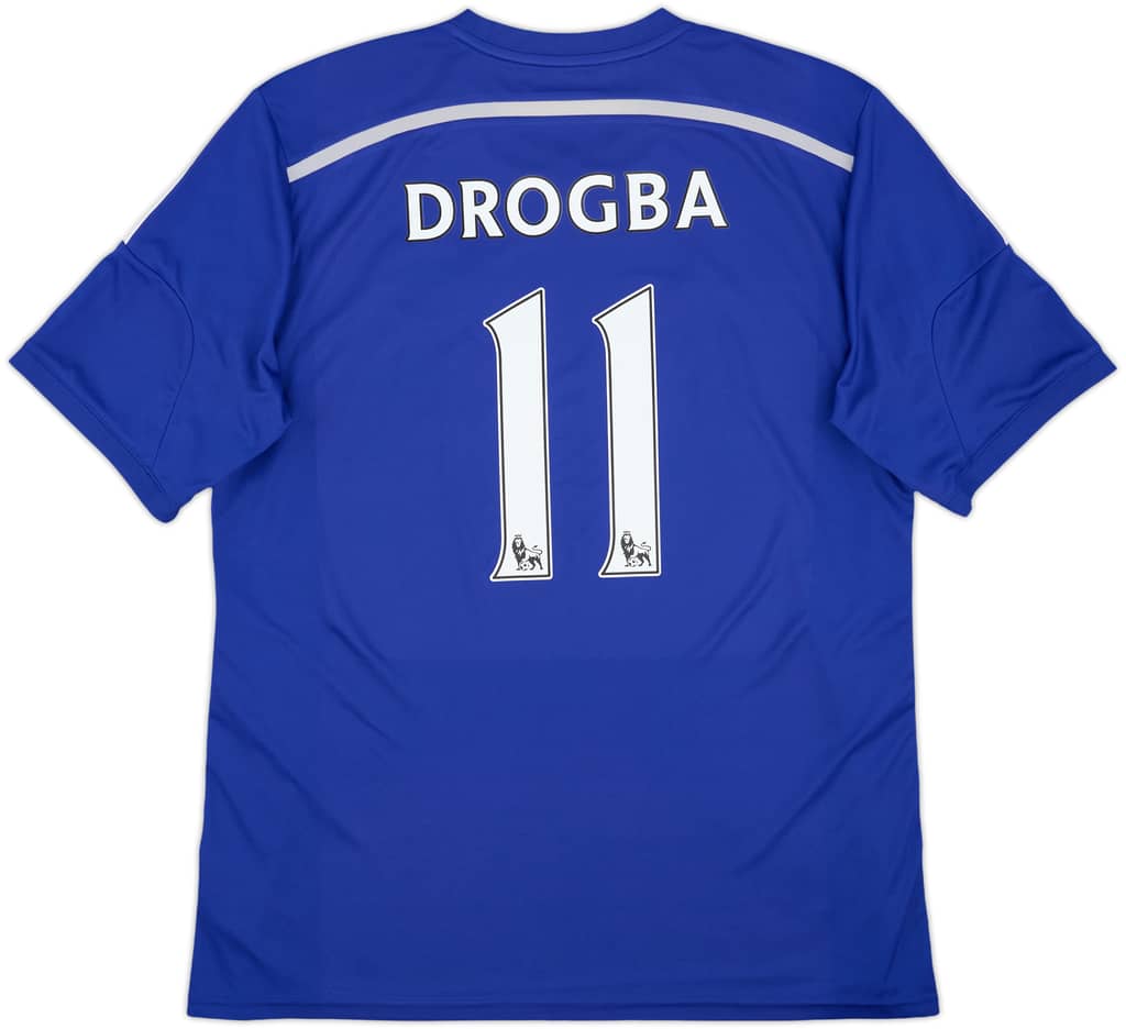 2014-15 Chelsea Home Shirt Drogba #11 - 7/10 - (L)