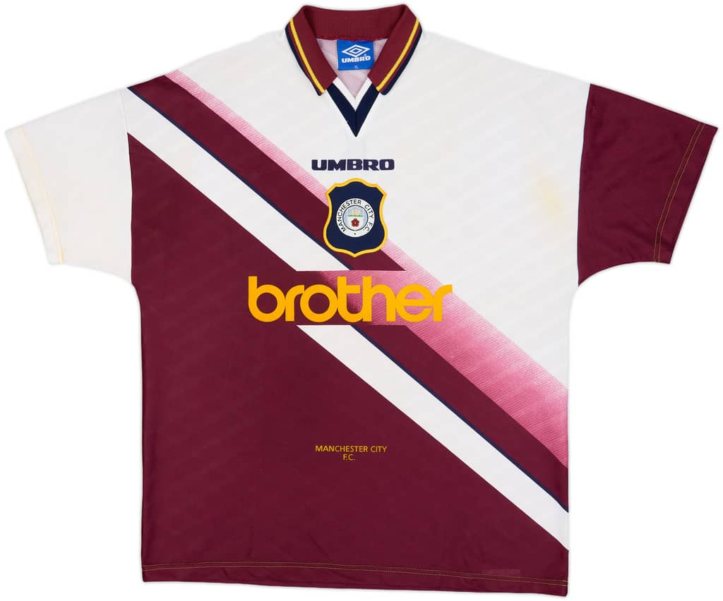 1996-97 Manchester City Away Shirt - 9/10 - (XL)