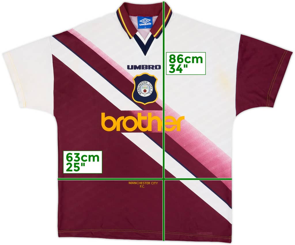 1996-97 Manchester City Away Shirt - 9/10 - (XL)