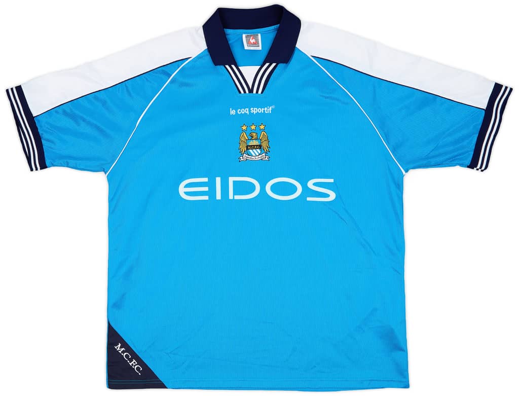 1999-01 Manchester City Home Shirt Kennedy #34 - 5/10 - (XL)
