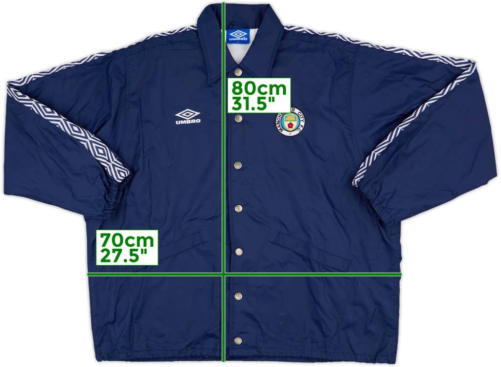 1995-96 Manchester City Umbro Coach Jacket - 9/10 - (M)
