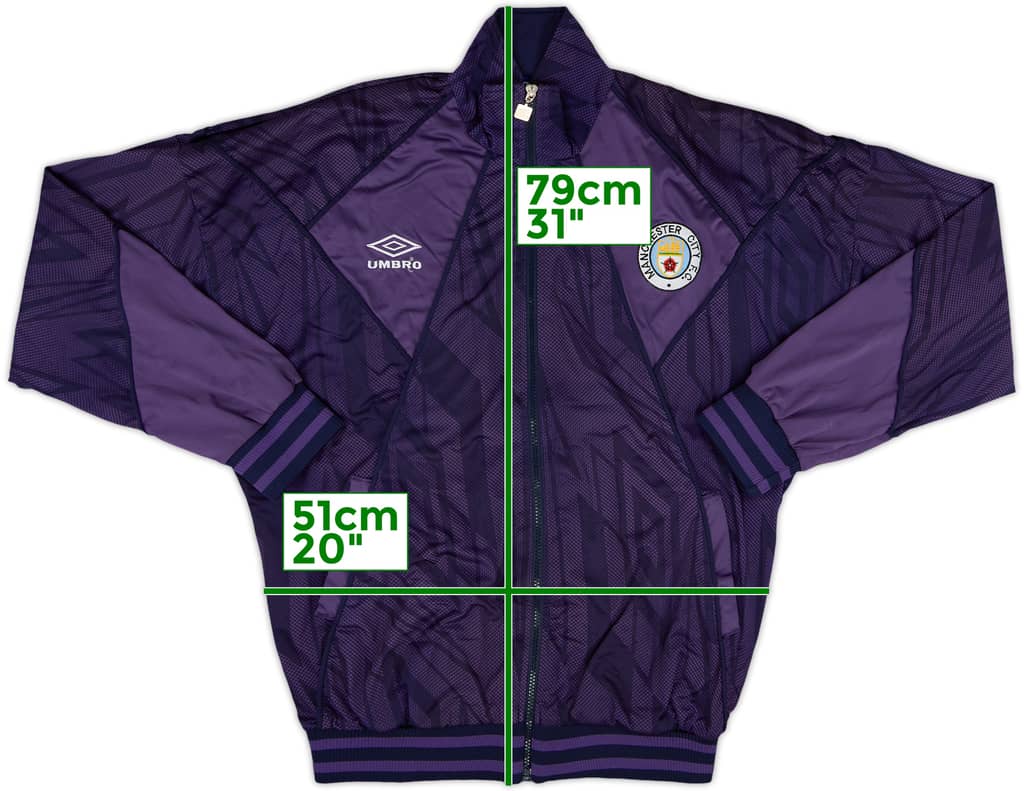 1993-95 Manchester City Umbro Track Jacket - 9/10 - (S)