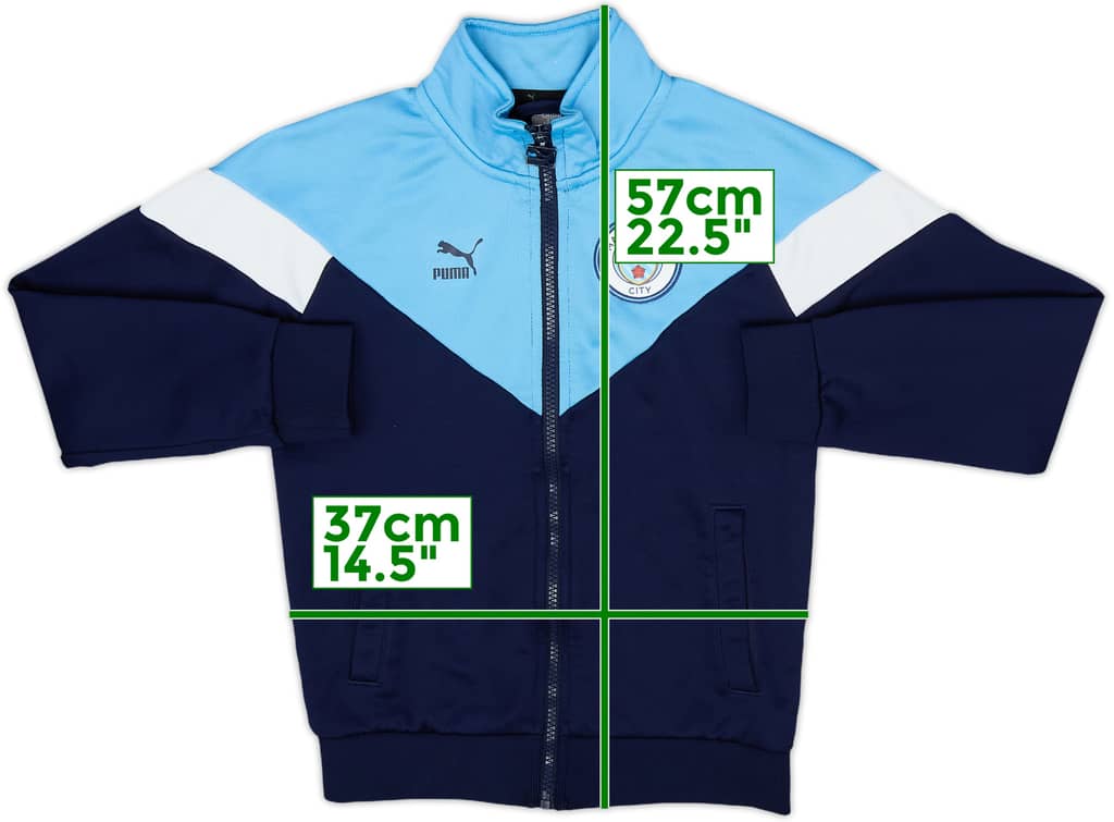 2020-21 Manchester City Puma Track Jacket - 8/10 - (S.Boys)