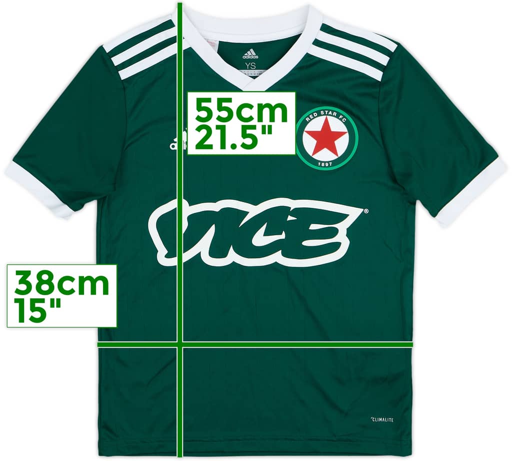 2018-19 Red Star FC Home Shirt - 10/10 - (S.Boys)