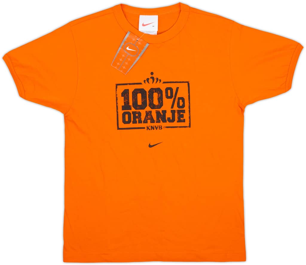 2002-04 Netherlands Nike Cotton Tee (M.Boys)