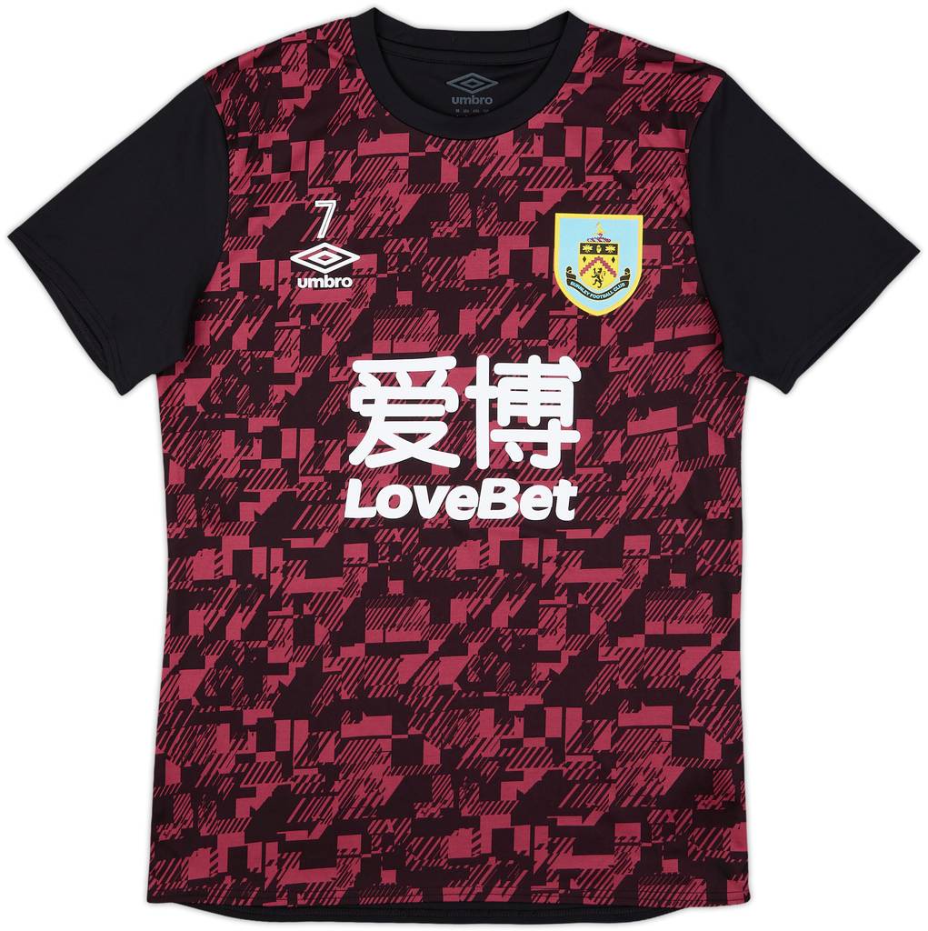 2019-20 Burnley Umbro Player Issue Training Shirt #7 - 9/10 - (S)