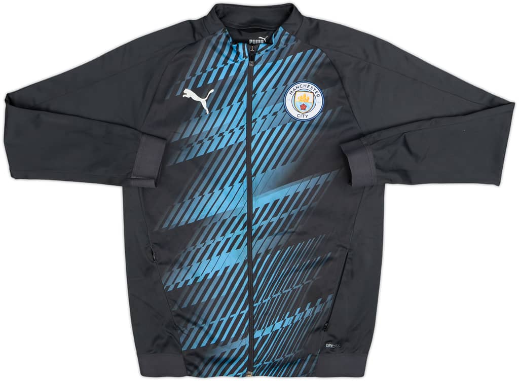 2019-20 Manchester City Puma Track Jacket - 8/10 - (L.Boys)