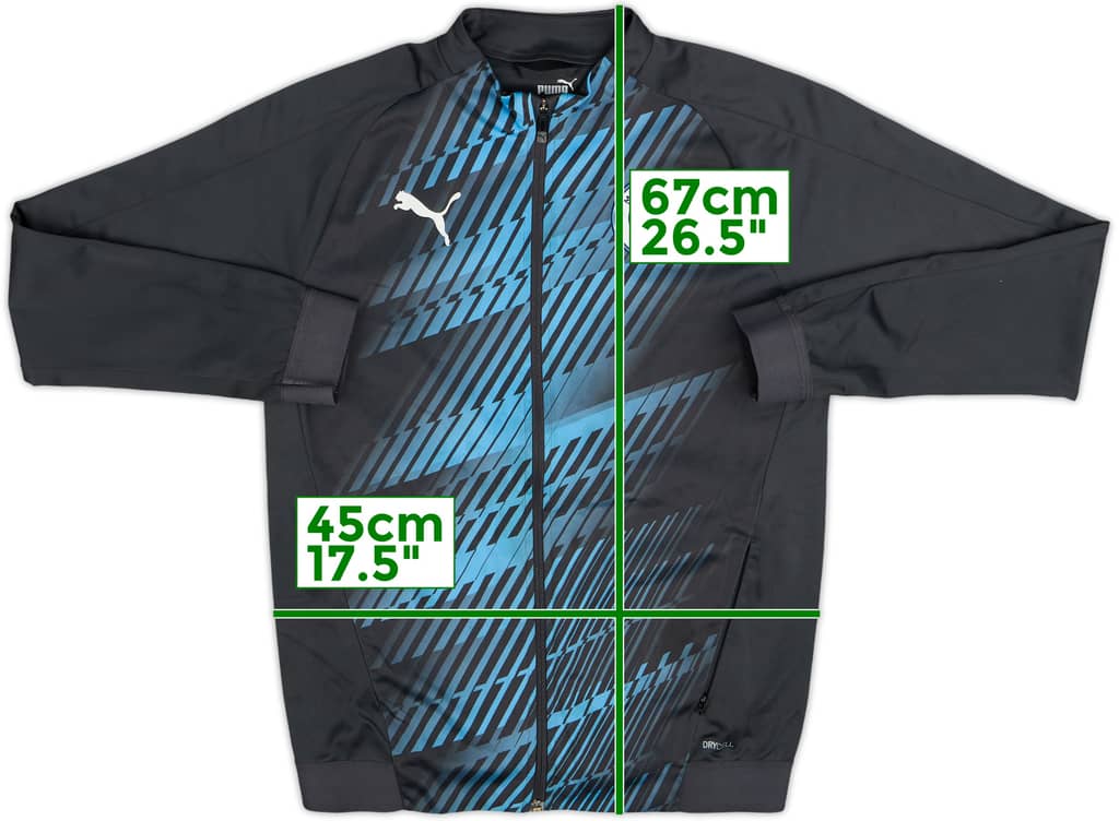 2019-20 Manchester City Puma Track Jacket - 8/10 - (L.Boys)