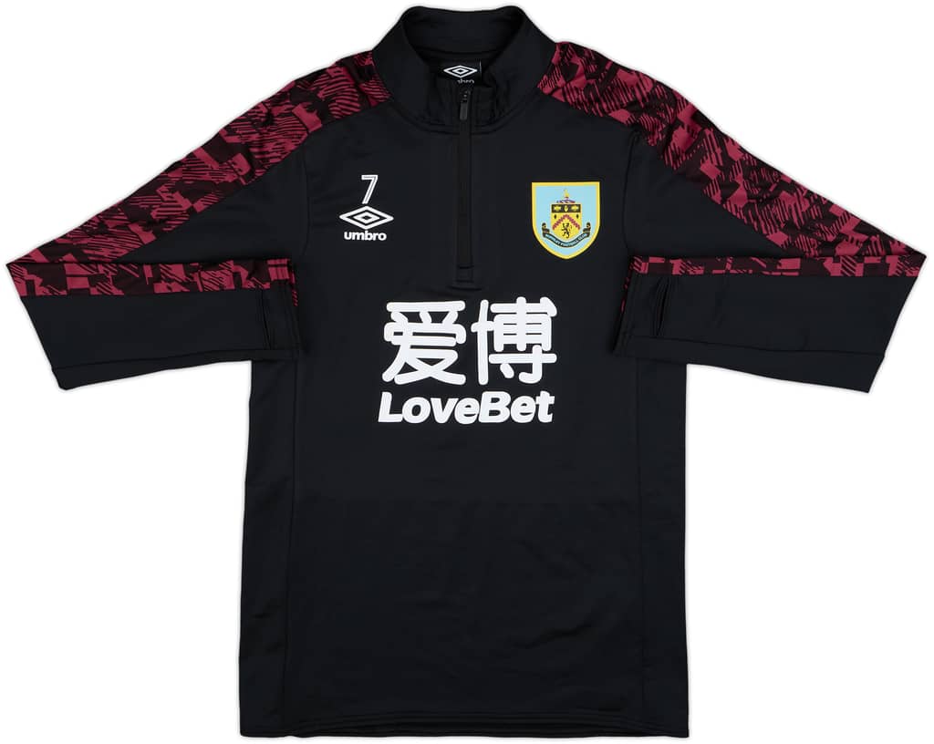 2020-21 Burnley Player Issue Umbro 1/4 Zip Drill Top #7 - 6/10 - (S)