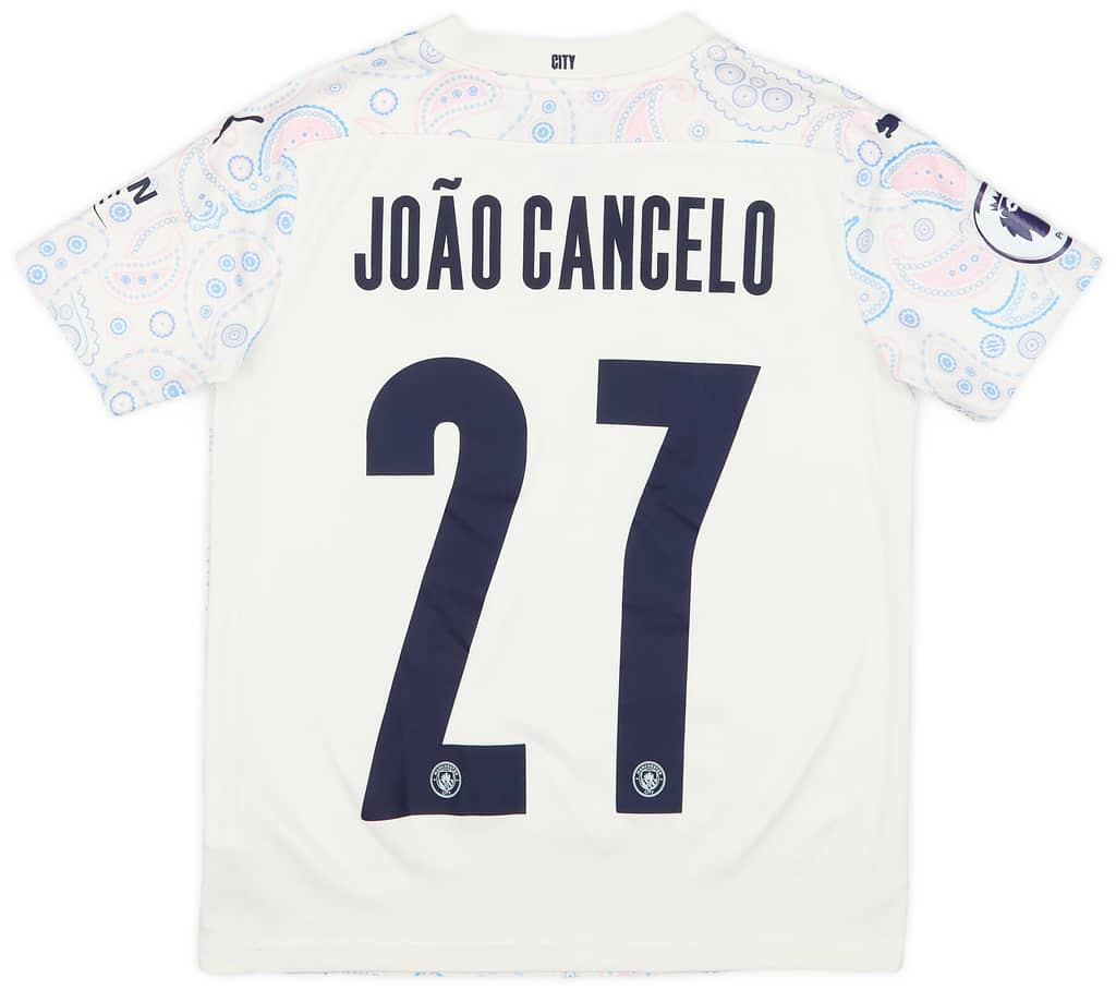2020-21 Manchester City Third Shirt Joao Cancelo #27 - 8/10 - (M.Boys)