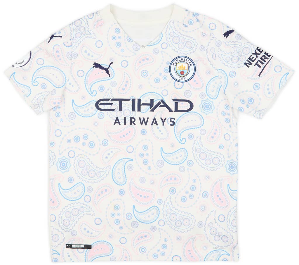 2020-21 Manchester City Third Shirt Joao Cancelo #27 - 8/10 - (M.Boys)