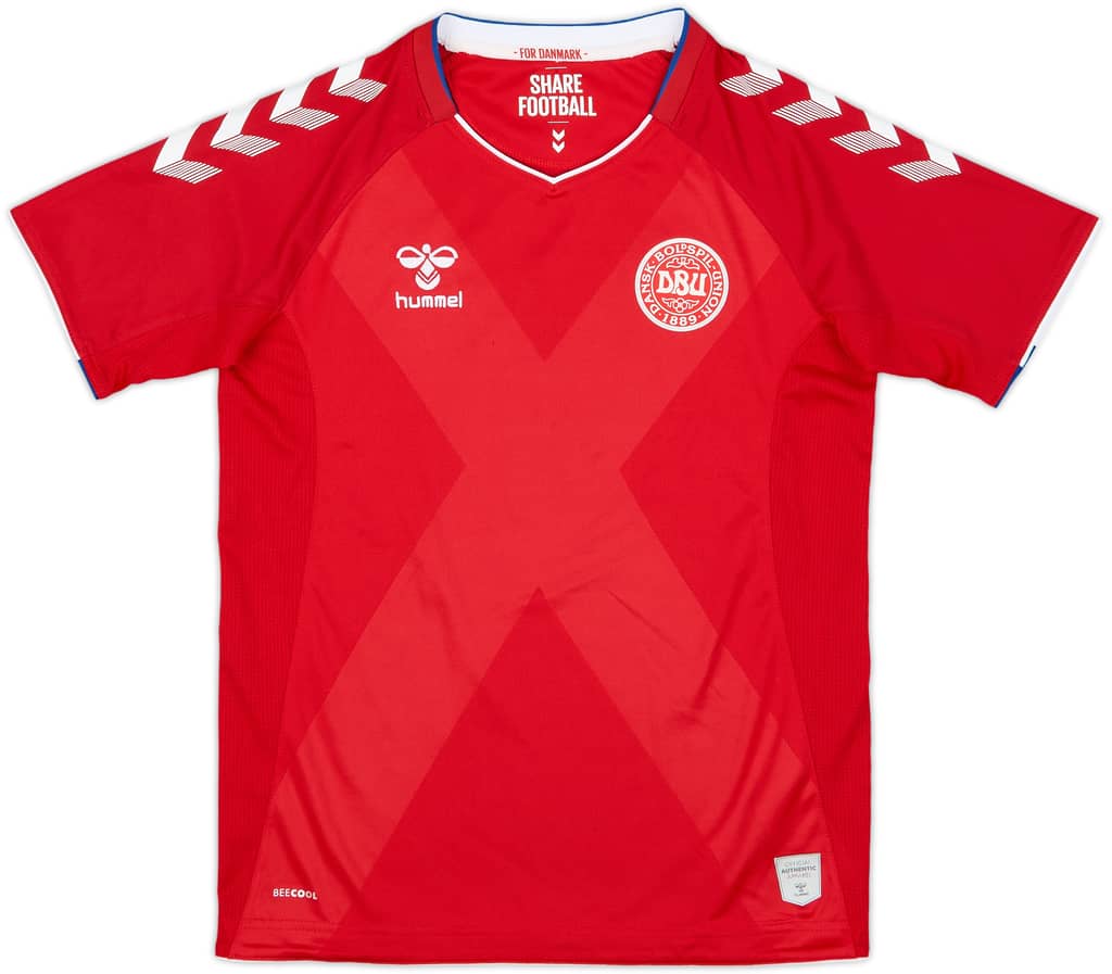 2018-19 Denmark Home Shirt - 9/10 - (L.Boys)