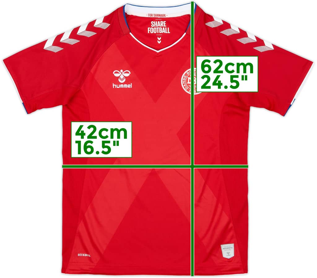2018-19 Denmark Home Shirt - 9/10 - (L.Boys)