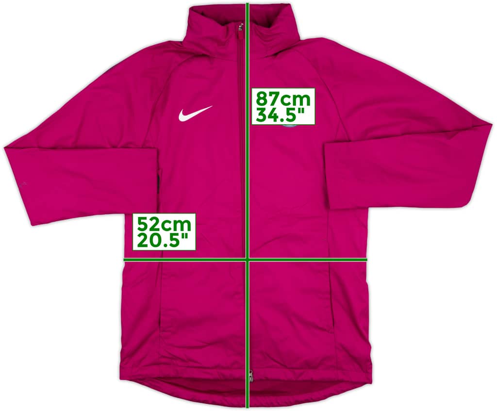 2017-18 Manchester City Nike Hooded Rain Jacket - 7/10 - (M)
