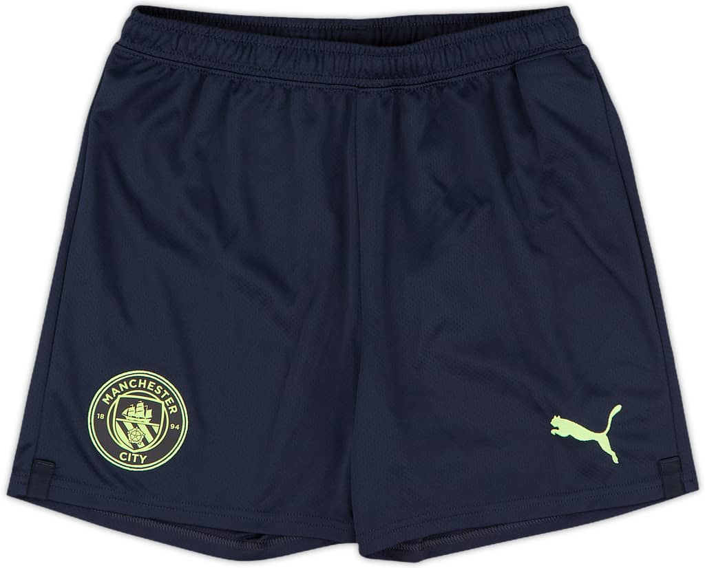 2022-23 Manchester City Player Issue Third Shorts - 10/10 - (L.Boys)