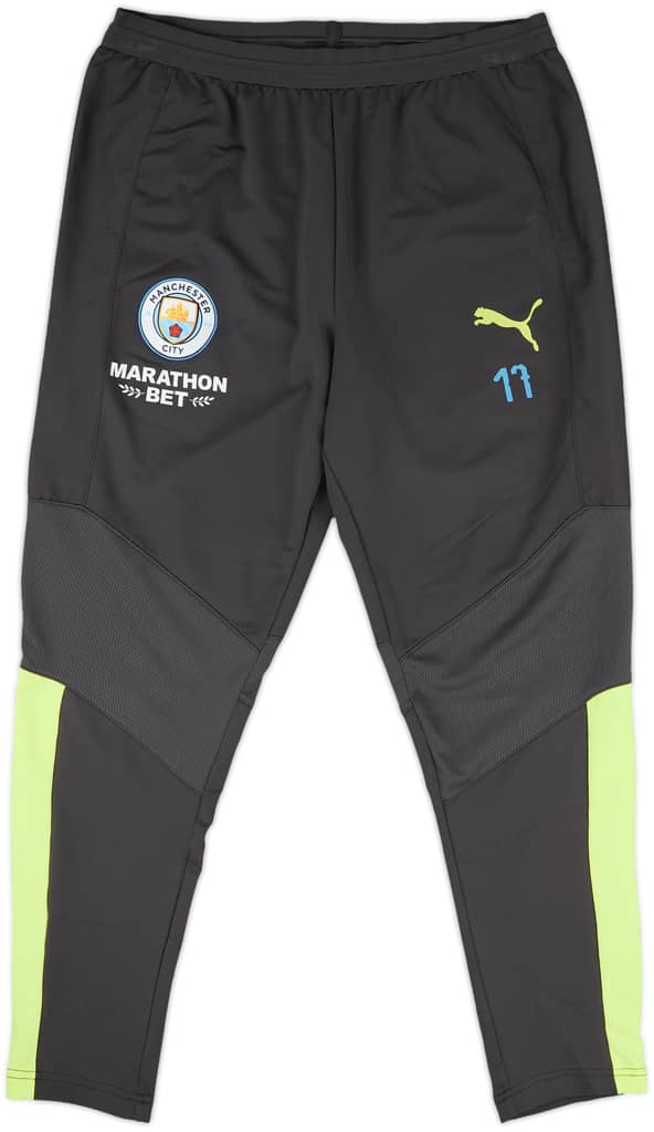 2019-20 Manchester City Puma Player Issue Track Pants/Bottoms #17 - 9/10 - (M)