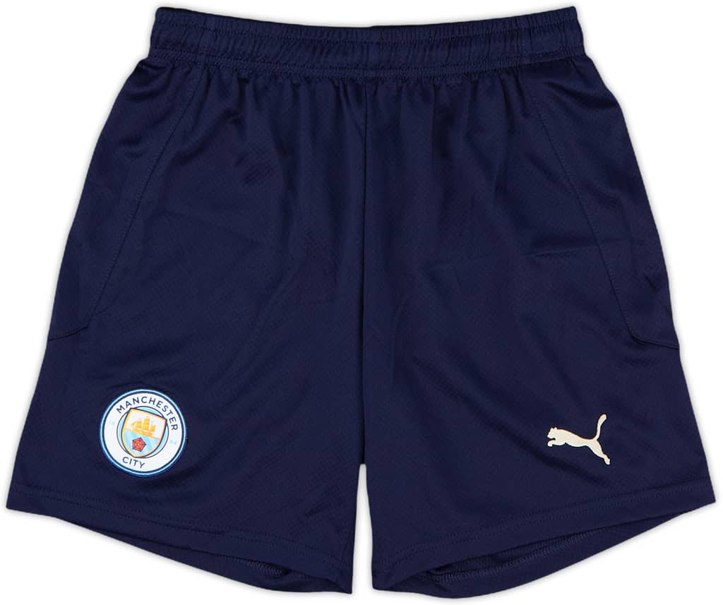 2019-20 Manchester City Puma Training Shorts - 10/10 - (M.Boys)