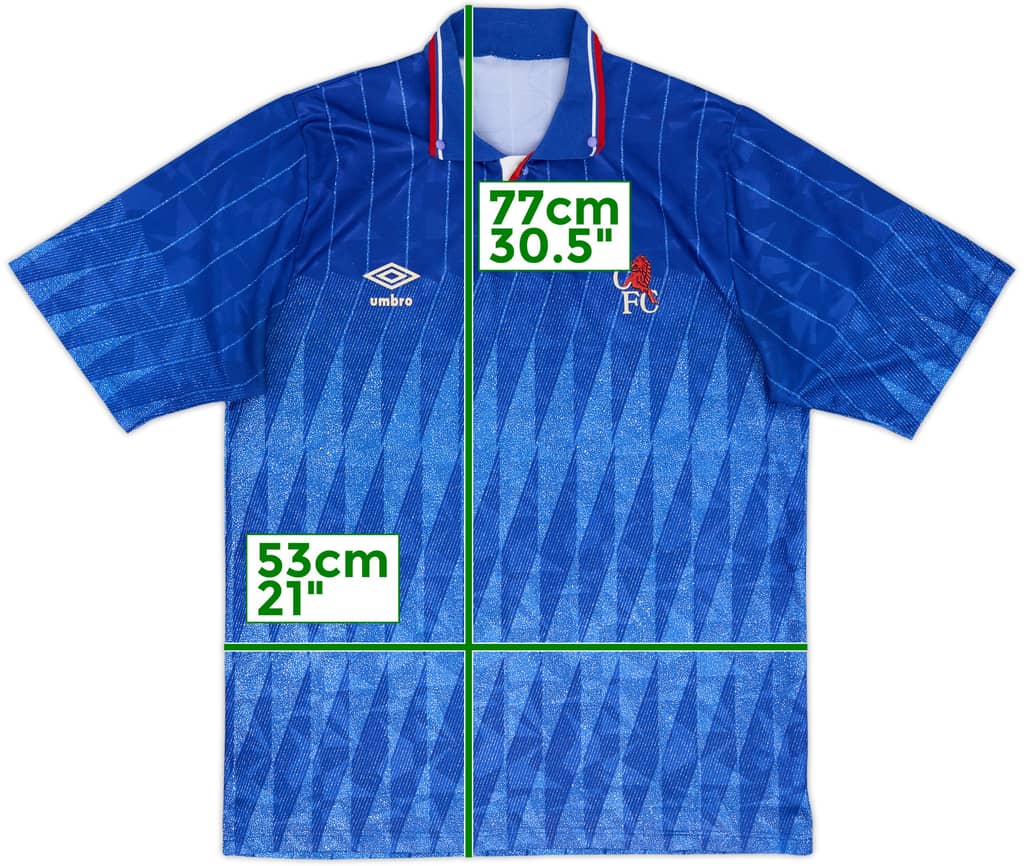 1989-91 Chelsea Home Shirt - 7/10 - (L)