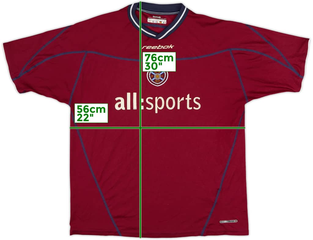 2002-04 Hearts Home Shirt - 8/10 - (L)