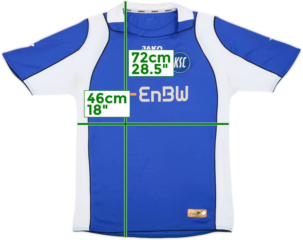 2007-08 Karlsruhe Home Shirt - 6/10 - (M)