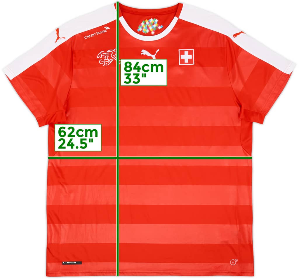 2016-17 Switzerland Home Shirt - 9/10 - (XXL)