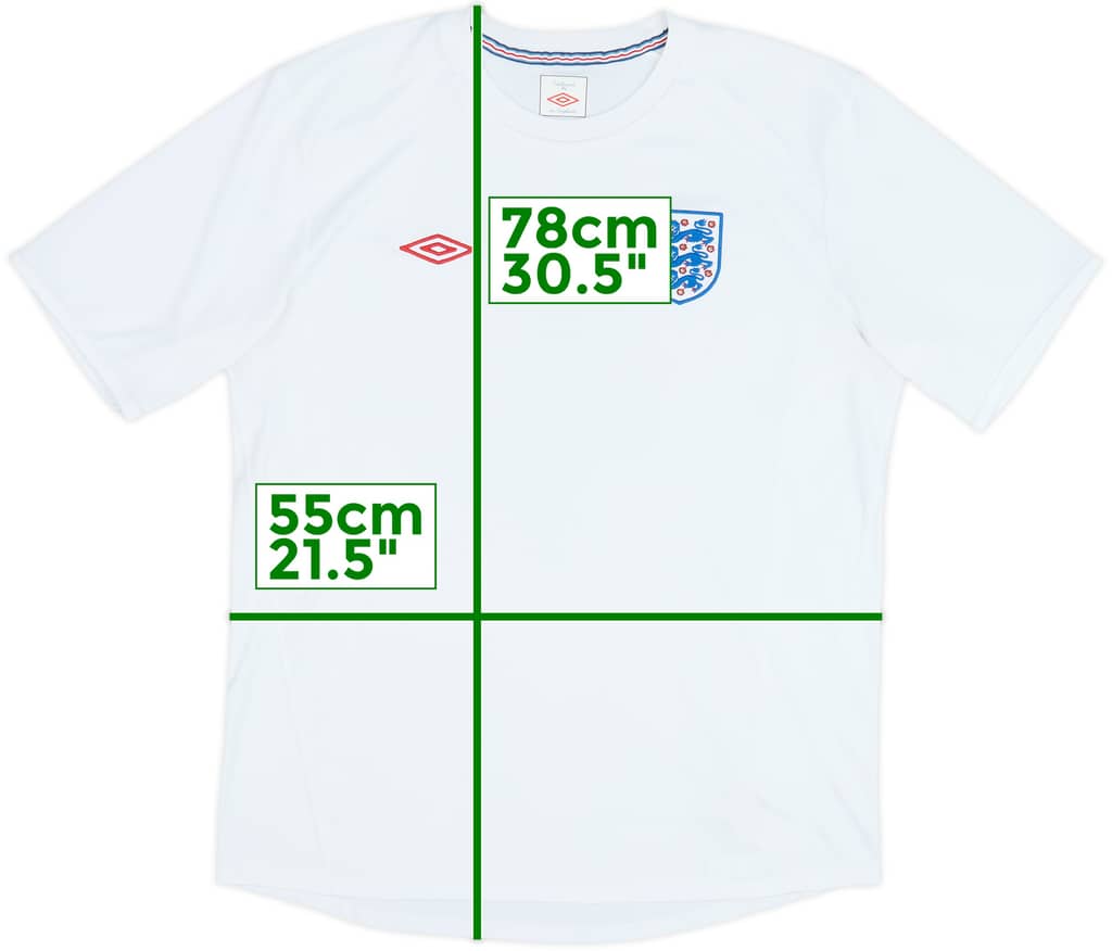 2010-11 Inglaterra Umbro Camiseta de entrenamiento - 7/10 - (XL)