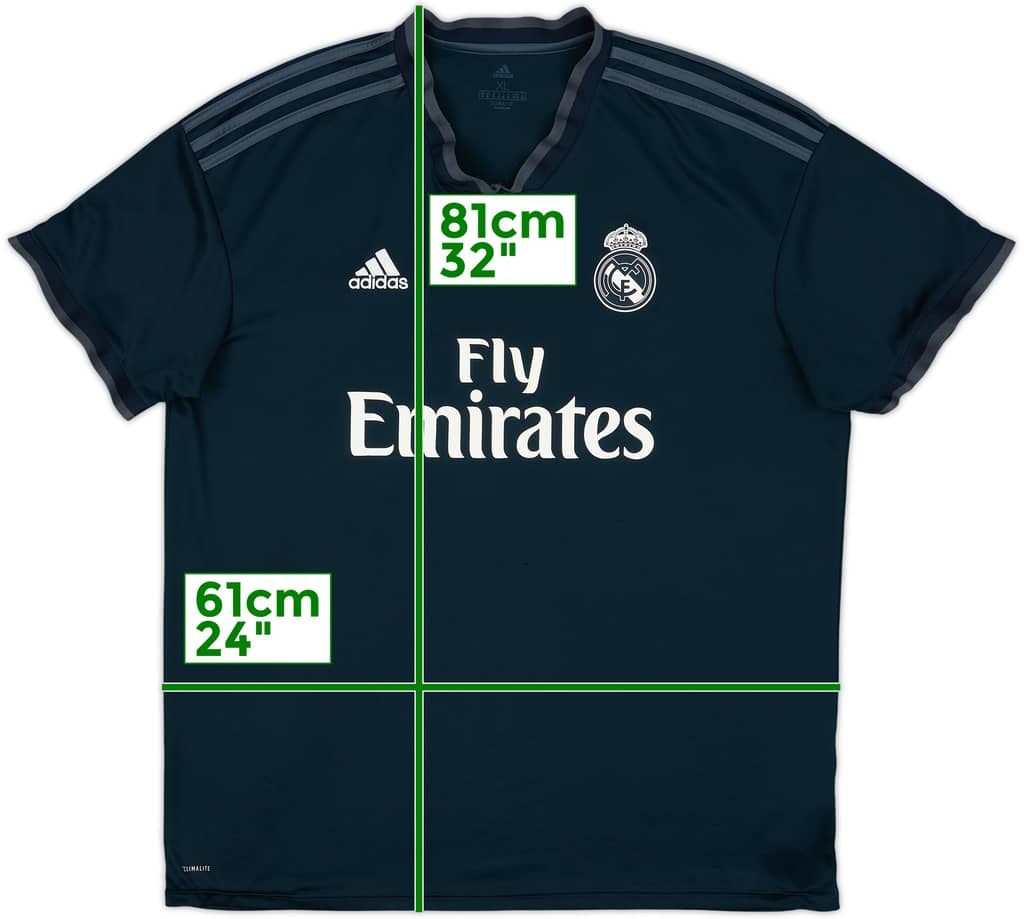 2018-19 Real Madrid Away Shirt - 6/10 - (XL)