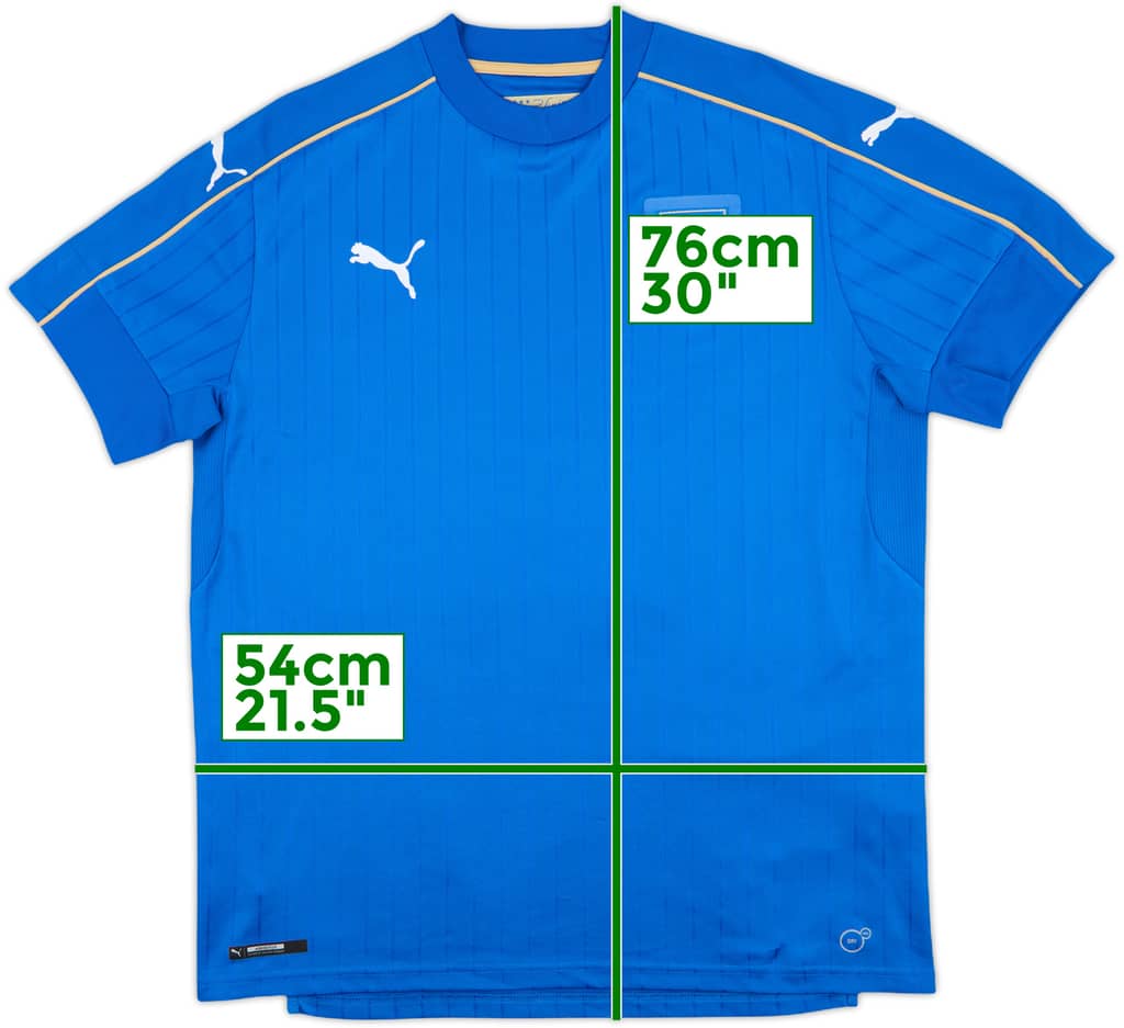 2016-17 Italy Home Shirt - 9/10 - (L)