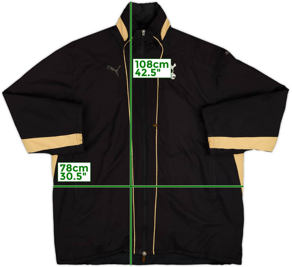 2008-09 Tottenham Puma Hooded Padded Bench Coat - 4/10 - (XXL)