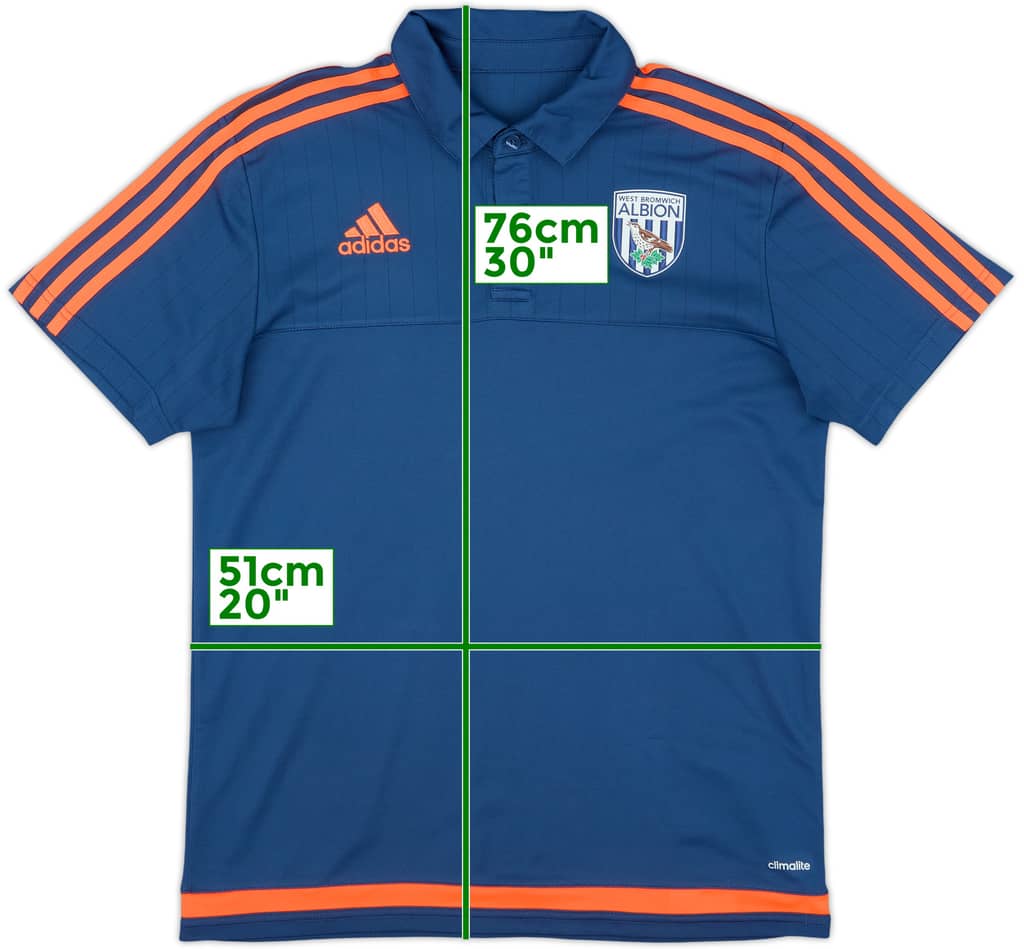 2015-16 West Brom adidas Polo Shirt - 10/10 - (M)