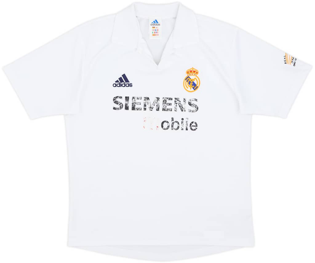 2002-03 Real Madrid Centenary Home Shirt - 5/10 - (L.Boys)