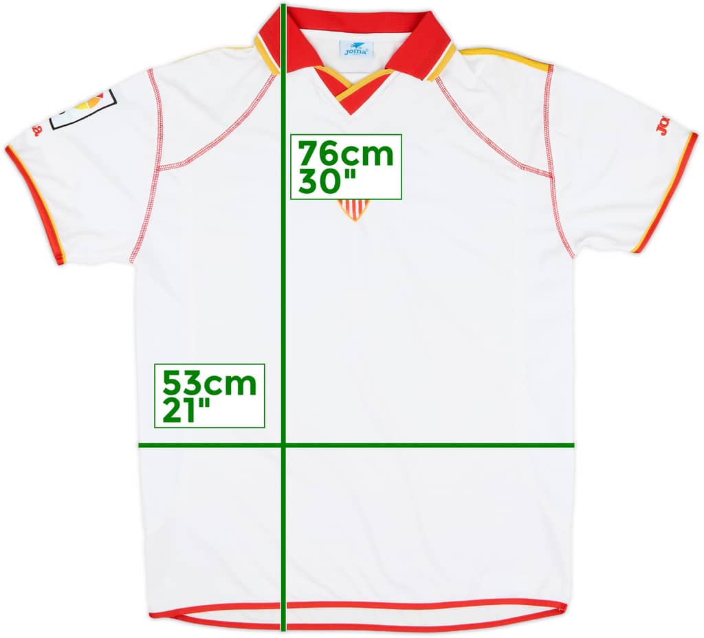 2001-02 Sevilla Home Shirt - 8/10 - (M)