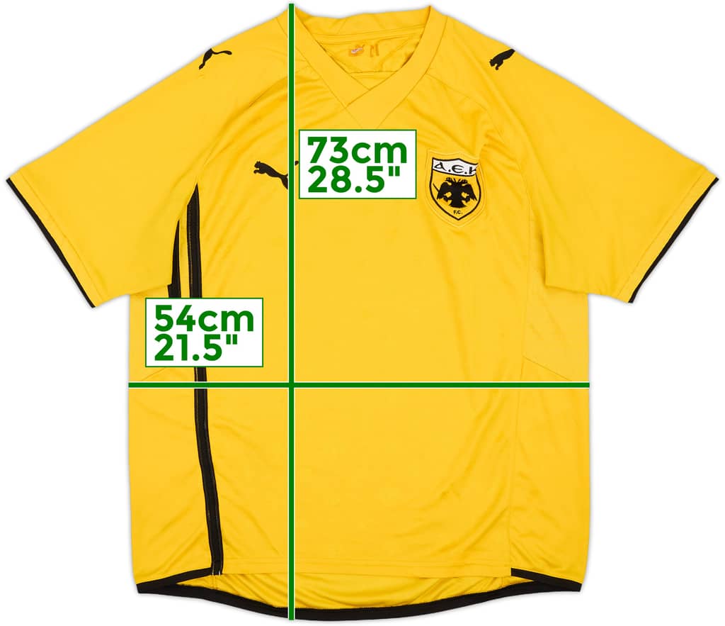 2009-10 AEK Athens Home Shirt - 6/10 - (XL)