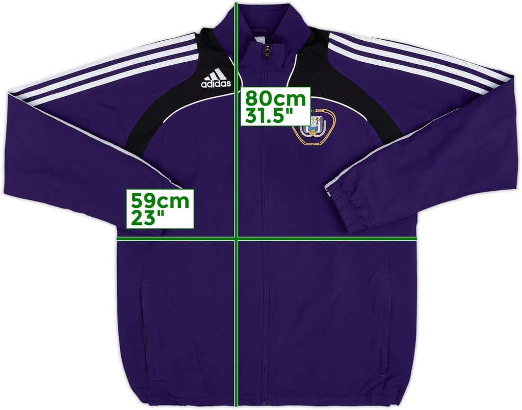 2008-09 Anderlecht adidas Track Jacket - 9/10 - (M/L)