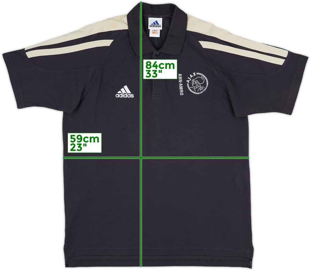 2001-02 Ajax adidas Polo Shirt - 9/10 - (XL)