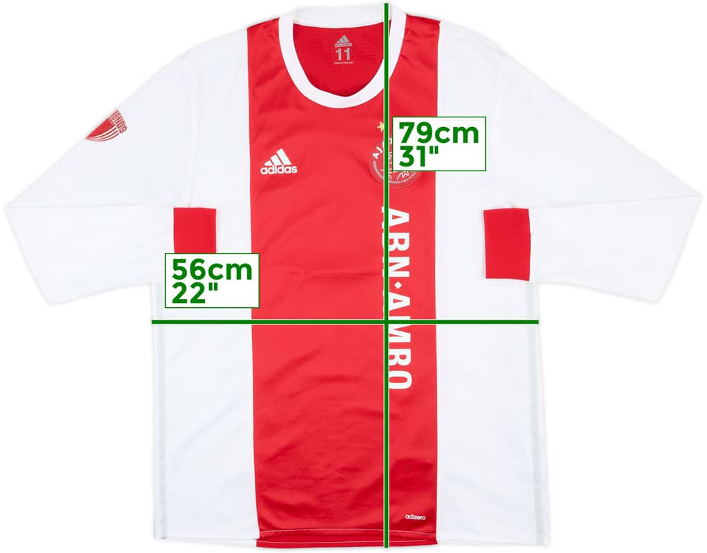 2017-18 Ajax Women Player Issue Home L/S Shirt - 8/10 - (Women's XL)
