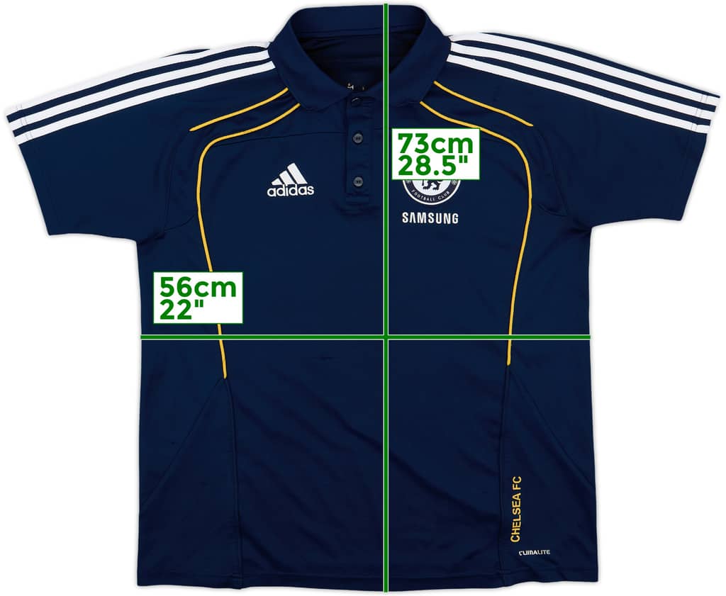2010-11 Chelsea adidas Polo Shirt - 7/10 - (M/L)