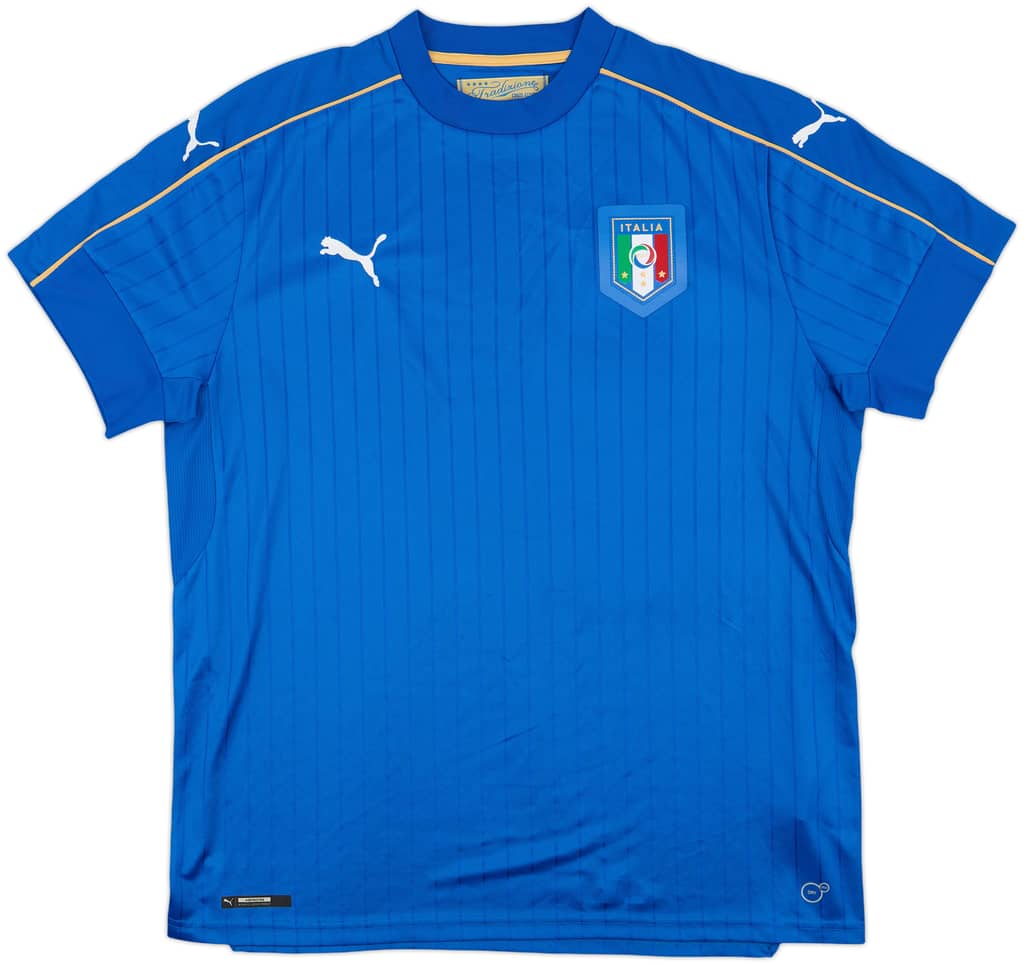 2016-17 Italy Home Shirt - 9/10 - (XL)