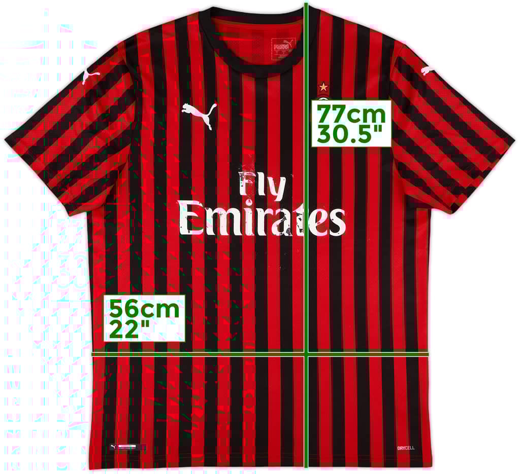 2019-20 AC Milan Home Shirt - 4/10 - (L)
